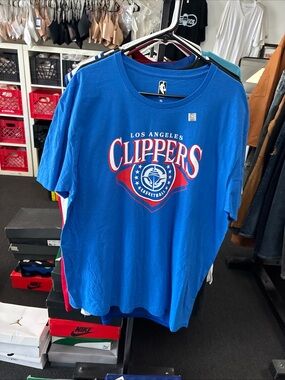 New Junk Food NBA Court Classic Los Angeles Clippers T Shirt SZ XL New